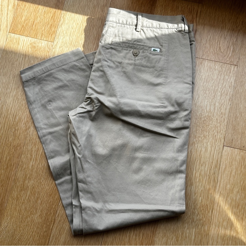 Lacoste Slim Fit Khaki Trousers/Chinos/Slacks - 36x30